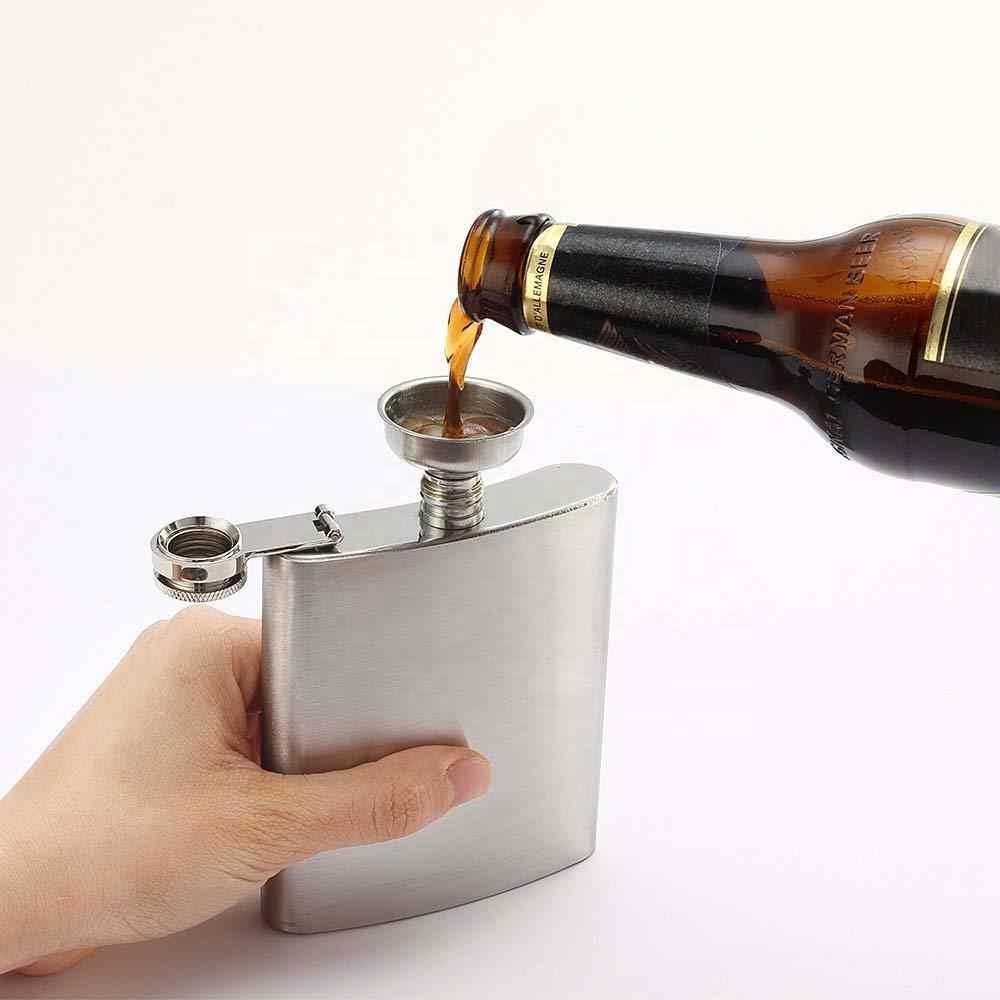 7oz Stainless Steel Hip Flask Set Best Man Gift Box Packing Luxury Alcohol Hip Flasks Whiskey Wine Bottles Drinkware Groom Gift