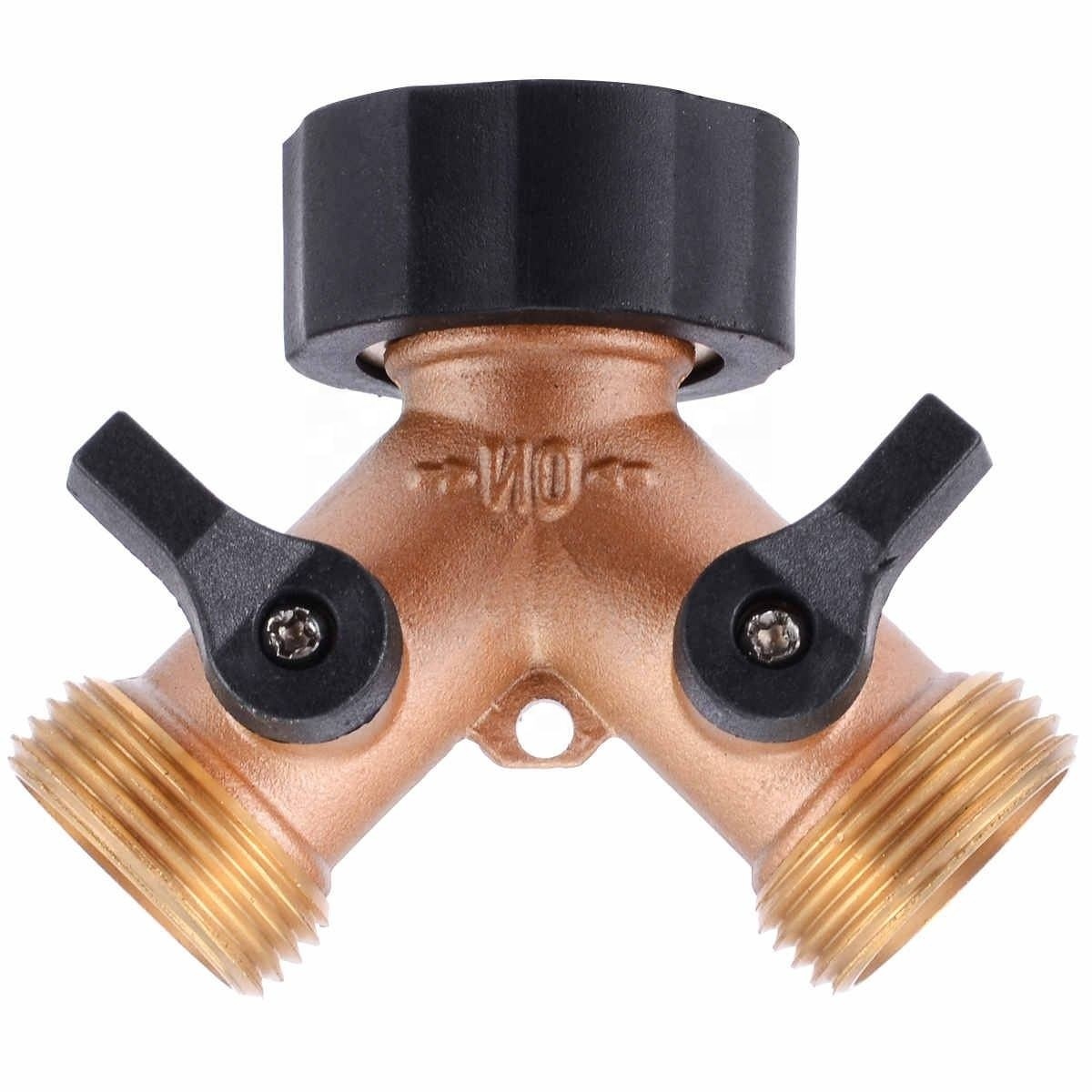 Tap Water Connector Two Way Double Garden Twin Brass Tap Hose Pipe Splitter Adapter Connector For Garden Irrigation