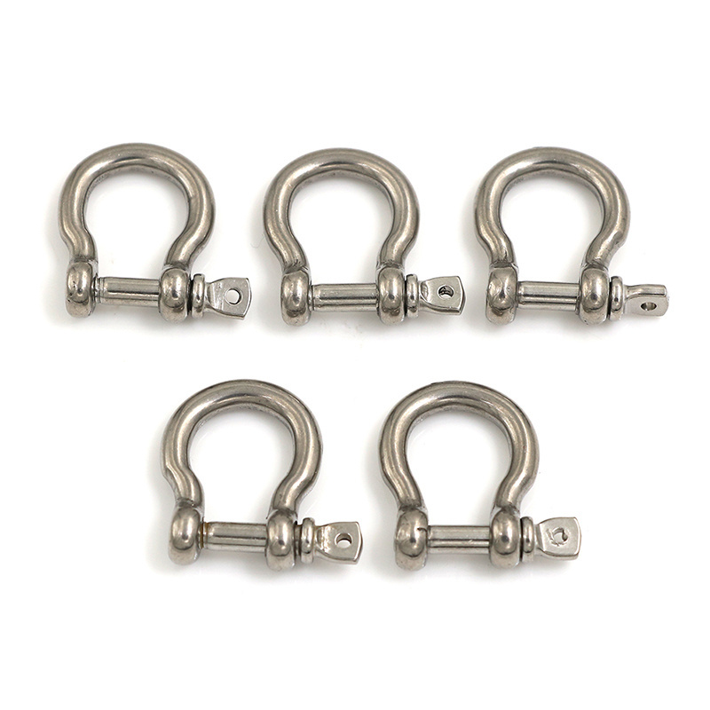 Stainless Steel Rustproof Screw Pin Anchor Bow Shackle Clevis European Style