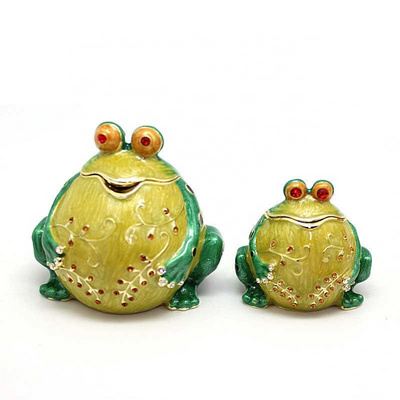 Cartoon Frog Enamel Craft Jewelry Box Big Belly Frog Creative Small Decoration Fashion Home Decoration