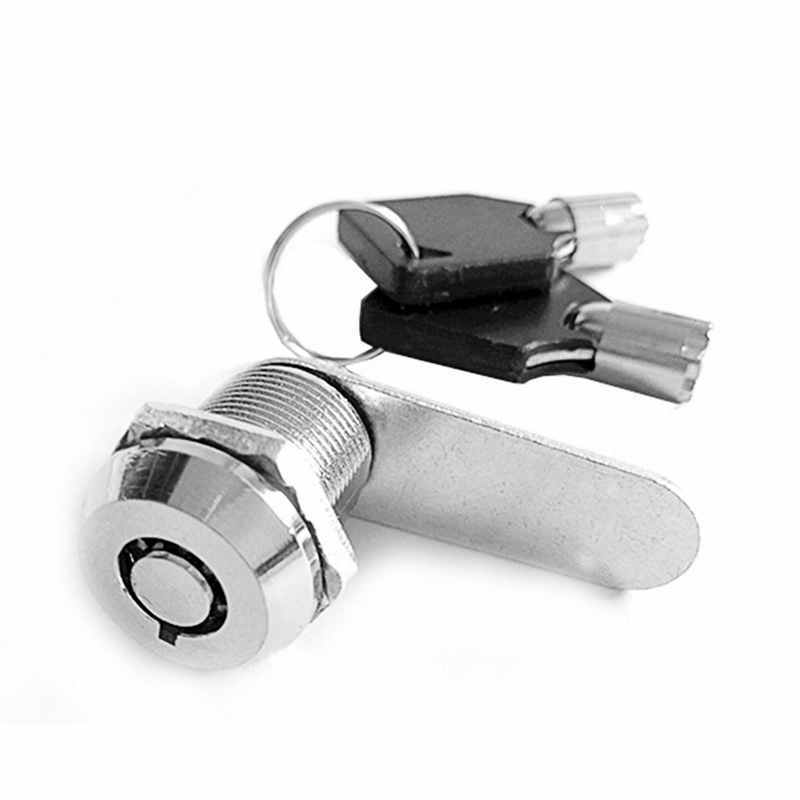 Urijk 1set 16/20/25/30mm Mailbox Locks Drawer Cupboard Lock Keys High Quality Tubular Cam Cylinder Locks For Safebox Files