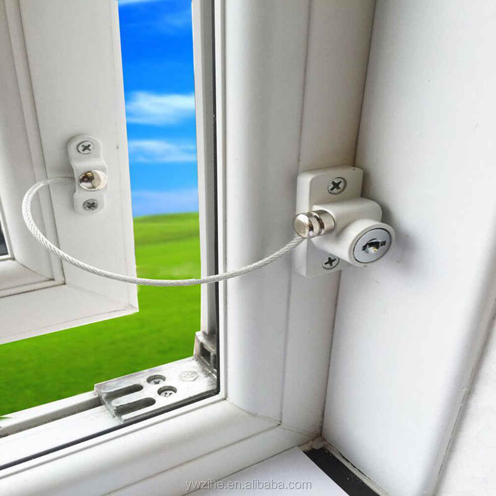 Urijk Window Security Chain Lock Sliding Security Limiter Lock Stop Door Restrictor Child Safety Anti-Theft Locks Home Hardware