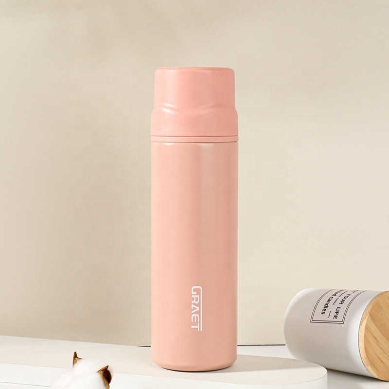 New High Beauty Bounce Cups Insulation Cup Simple And Portable Children's Student Water Bottle 304 Stainless Steel Creative