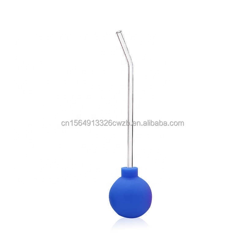 Manual Glass Tube Oral Cleaner Tonsil Stone Removal Tool Glass Right Angle Type