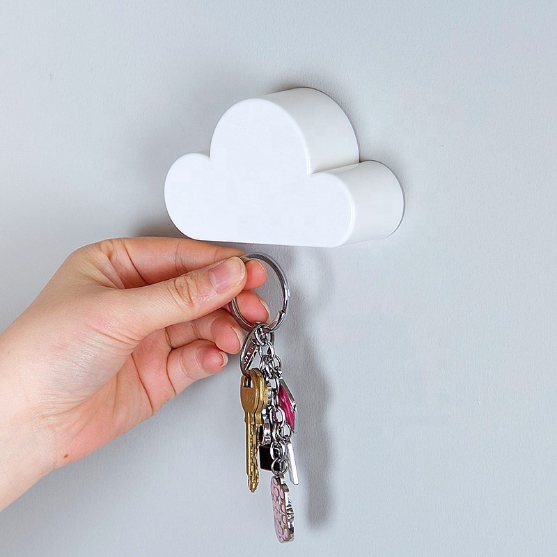 Key Holder Cloud Shape Keychains Wall Hanger Lovely Home Decoration Magnetic