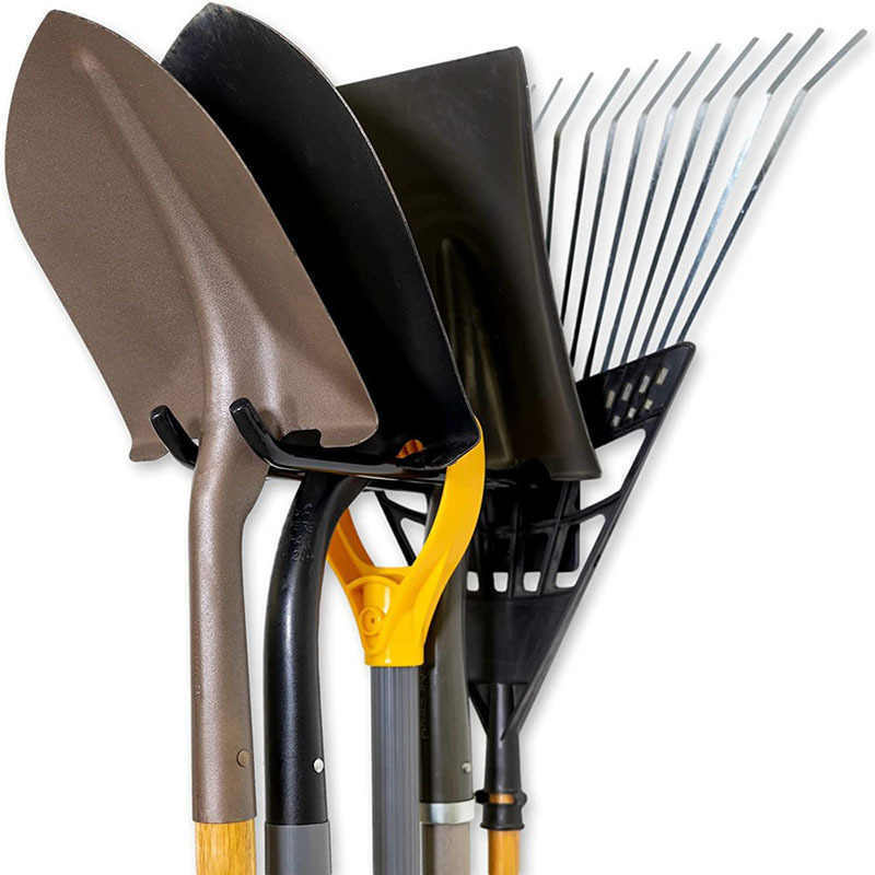 American Iron Garden Tools Display Wall-mounted Storage Rack Wall Shovel Rake Broom Hose Shovel Storage Rack