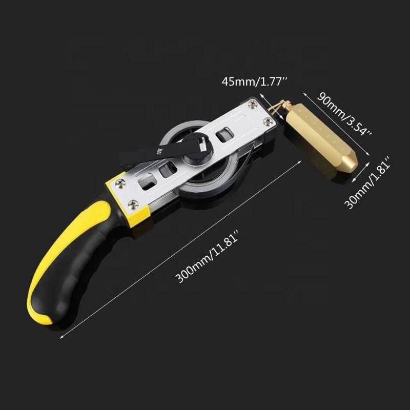 Handheld Carbon Steel Explosion-Proof Oil Tank Gauging Tapes Oil Gauging Tape With Brass Plumb Bobs Durable Tool