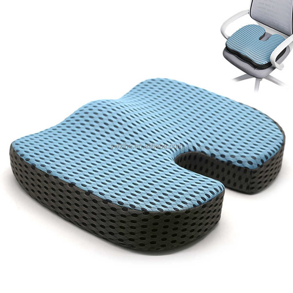 Car Seat Cushion Coccyx Memory Foam Slow Elastic Home Office Pain Relief High Density Seat Cushion Memory Foam Seat Cushion