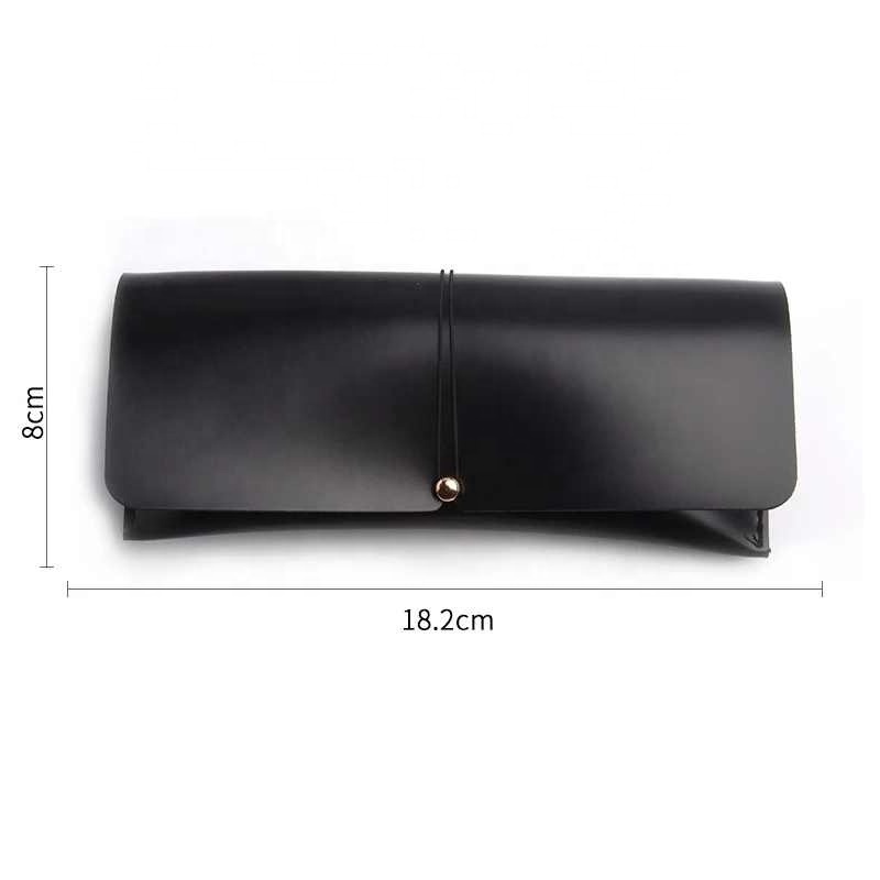 Classic Sunglasses Cases Men Women Durable PU Leather Storage Box Fashion Soft Black Spectacle Bag Box Case For Eyeglasses