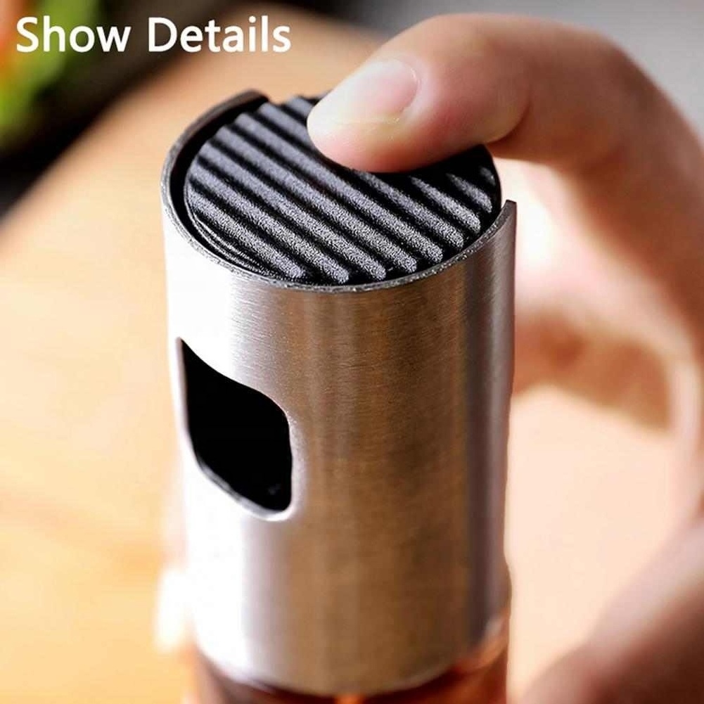 100ML Oil Spray Bottle With Scale Refillable Glass Vinegar Gravy Oil Bottle Dispenser For Kitchen Barbecue Cooking Oil Pot