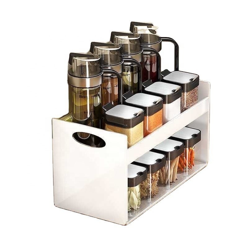 Storage Box Seasoning Bottle Seasoning Household Kitchen Salt Monosodium Glutamate Seasoning Pot Salt Rack