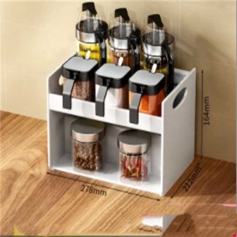 Storage Box Seasoning Bottle Seasoning Household Kitchen Salt Monosodium Glutamate Seasoning Pot Salt Rack