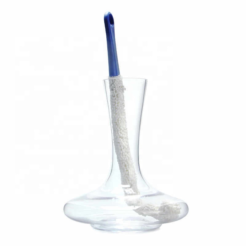 Creative Cleaning Brush Long Neck Bendable Foam Tipped Goblet Glass Decanter Stemware Cup Washing Brush For Red Wine Cup Glasses