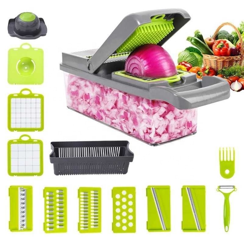 Kitchen Multifunctional Vegetable Cutter Household Dicer Manual Julienne Peeler Shredder Potato Cut Vegetables Slicer