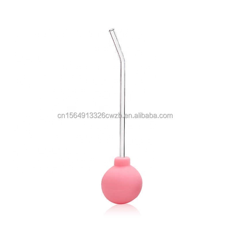 Manual Glass Tube Oral Cleaner Tonsil Stone Removal Tool Glass Right Angle Type