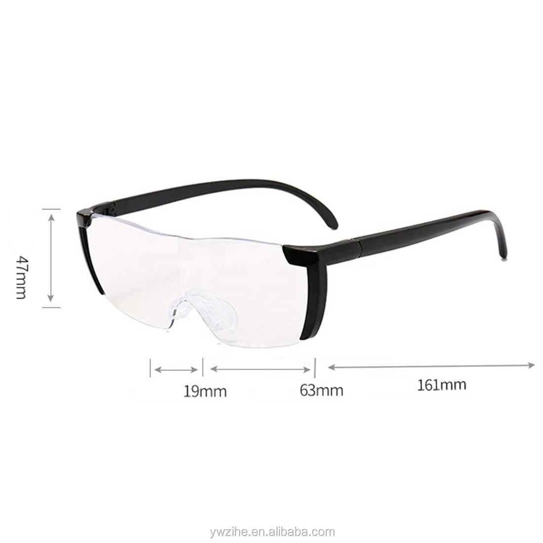 Portable 250 Degree Vision Glasses Magnifier Magnifying Eyewear Reading Glasses Gift For Parents