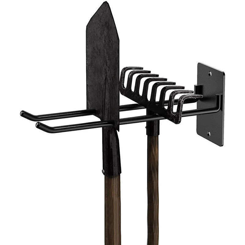 American Iron Garden Tools Display Wall-mounted Storage Rack Wall Shovel Rake Broom Hose Shovel Storage Rack