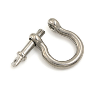 Stainless Steel Rustproof Screw Pin Anchor Bow Shackle Clevis European Style