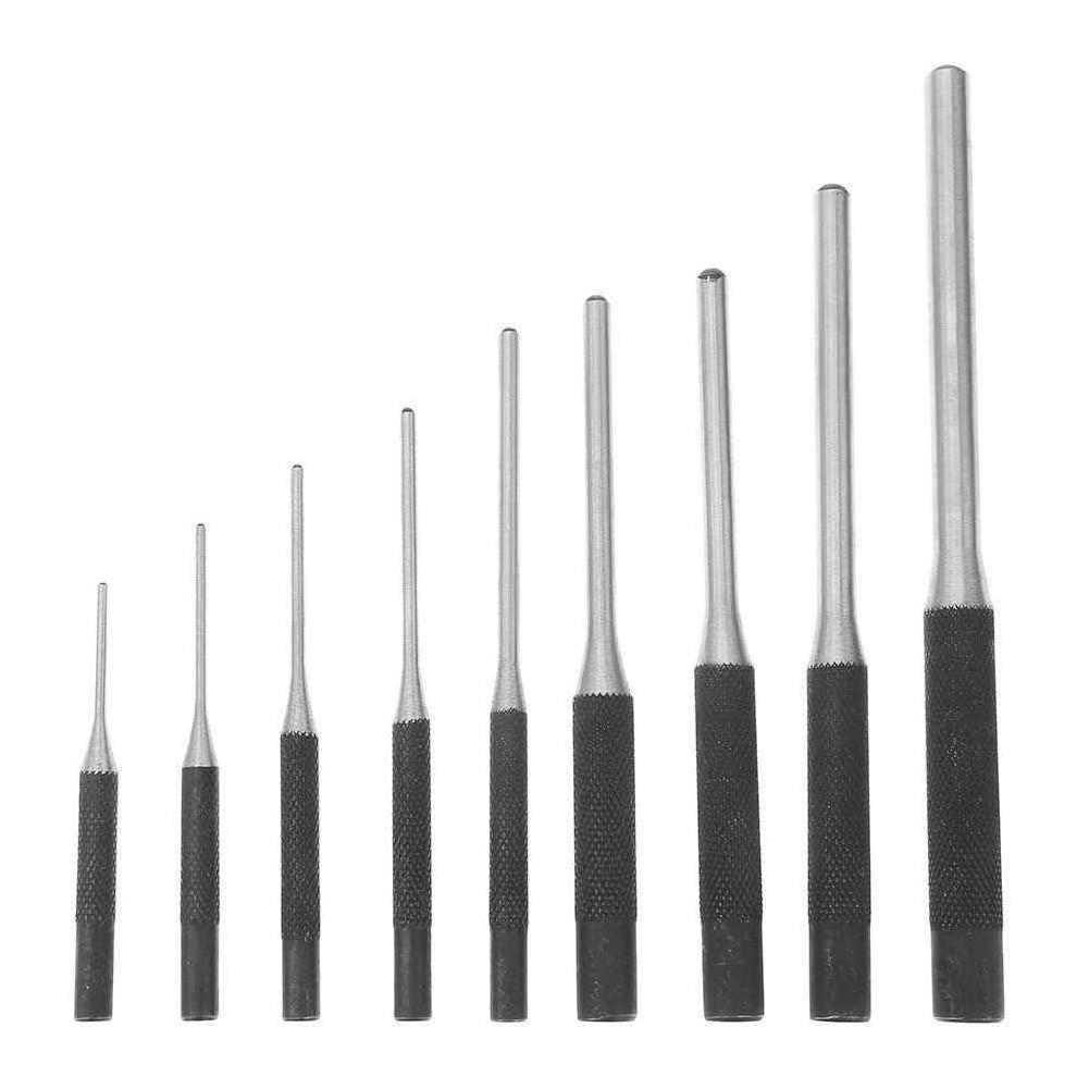 Multi Size Round Head Pins Set Punch 40CR Steel Grip Roll Pins Punch Tool Professional Hollow End Starter Punch Chisel