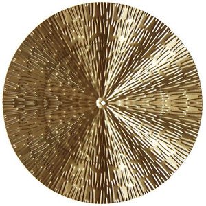 Light Luxury Gold round Disk Iron Wall Hanging Decorative Objects for Home and Room Decoration