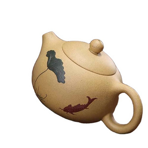 Yixing Tea Pot Purple Clay Xi Shi Teapots Ore Beauty Chinese Kettle 188 Ball Hole Filter Purple Sand Tea Set Custom Gifts