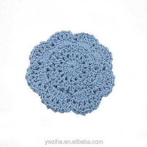 50pcs/Pack Lace Doilies Flower Coasters 100% Cotton Hand Made Crochet Round Table Mat Crochet Coasters Doilies Cup Pad Props