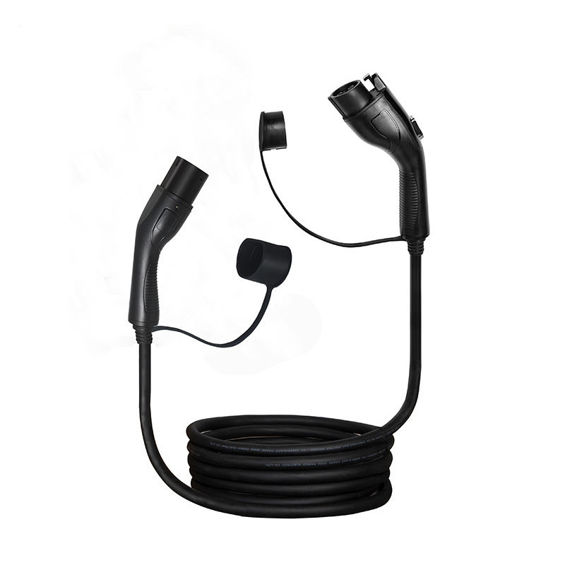 Dual Cable Retractor Type 1 To Type 2 EV Charging Cable Electric Vehicle Charger EV Car Home 32A