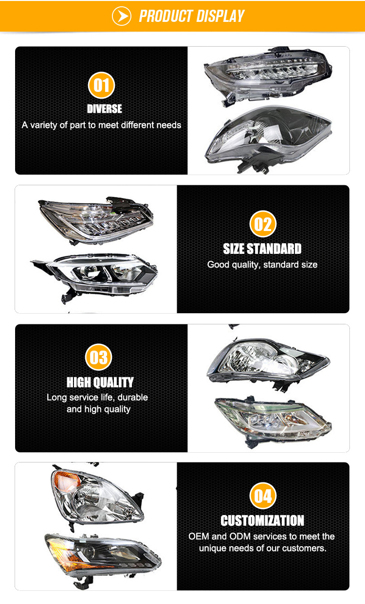 Auto Car LED Headlight Headlamp For Honda Civic City Cr-v Crv Accord Fit Jazz HR-V 2020 2021 2022 2023