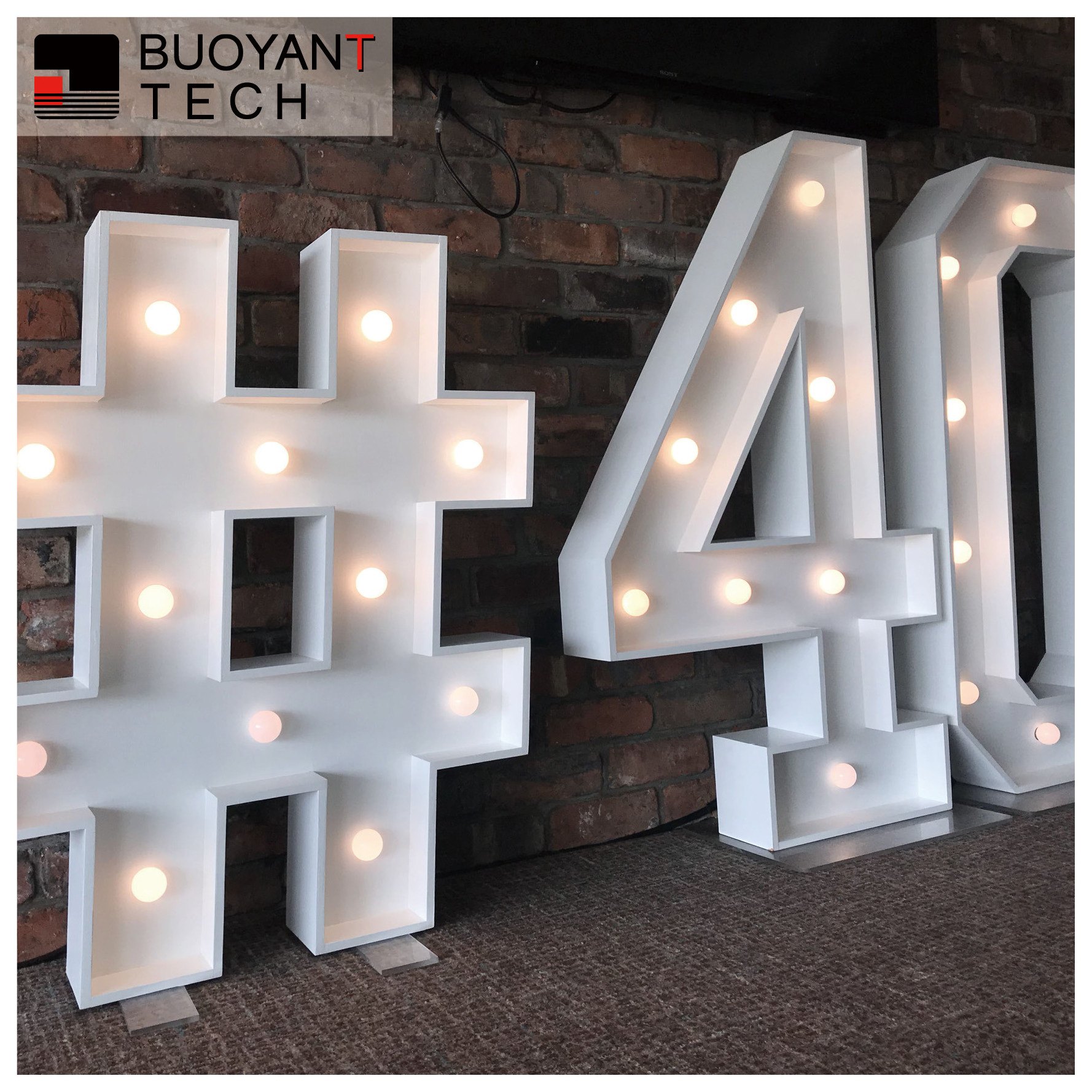 Illuminated Sign 4ft giant love letters marquee Led Happy Birthday Light Bulb for indoor