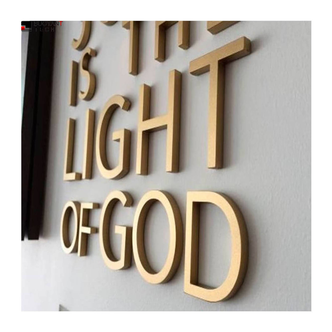 BUOYANT Customized stainless steel letters gold mirror polish stainless steel alphabet letters