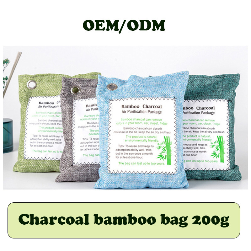 Factory wholesale bamboo charcoal bag activated charcoal air purifying bag