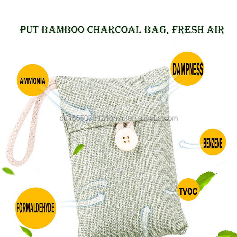 100g OEM Cheap Activated Bamboo Charcoal Air Purifying Deodorizer Bag