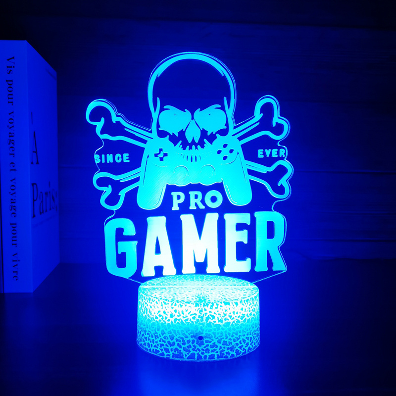 PRO GAMER 3d Illusion Acrylic game Night Light  Led Anime 3d For Acrylic Board Night Light