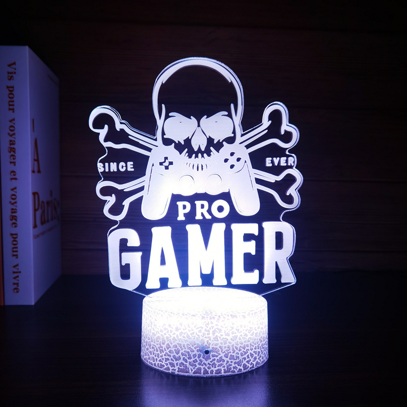 PRO GAMER 3d Illusion Acrylic game Night Light  Led Anime 3d For Acrylic Board Night Light