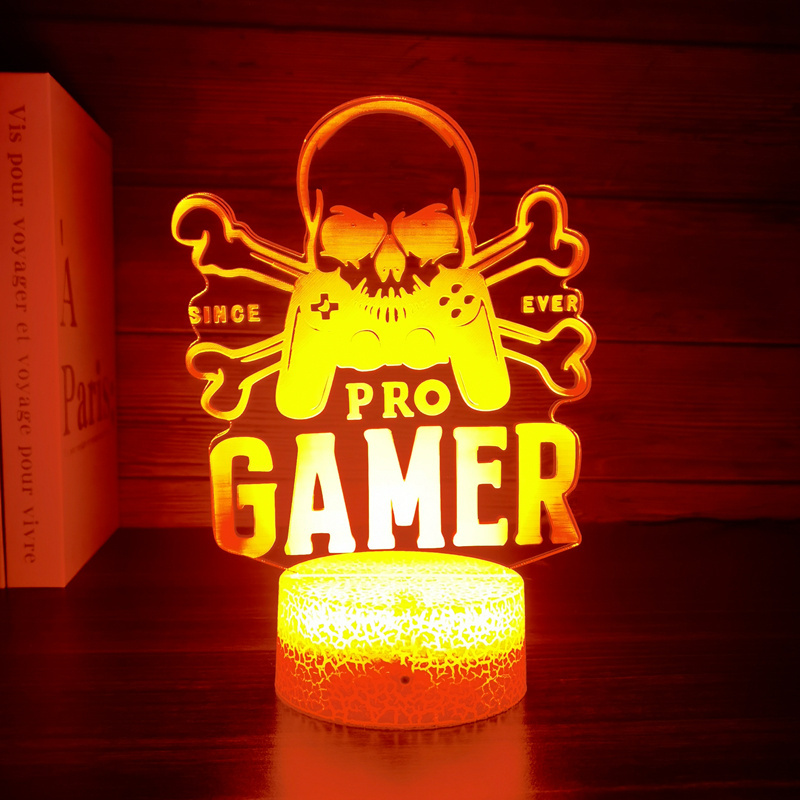 PRO GAMER 3d Illusion Acrylic game Night Light  Led Anime 3d For Acrylic Board Night Light