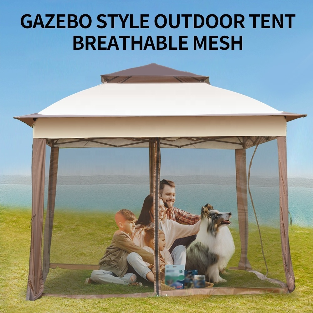 Popular  3x3m  outdoor gazebo style folding tent outdoor tents with netting mesh for outdoor activities