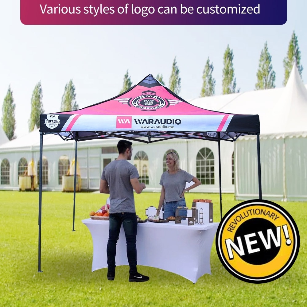 Customized 3x3m 10x10ft outdoor fast folding trade show tent toldo plegable carpas 3x3 for advertising