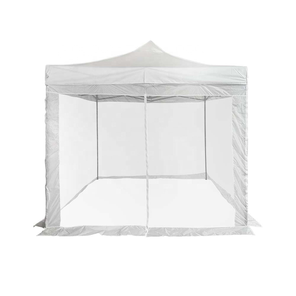 China factory 10x10 3x3m  white durable instant fast folding  outdoor tent outdoor canopy tent carpa tent with mesh