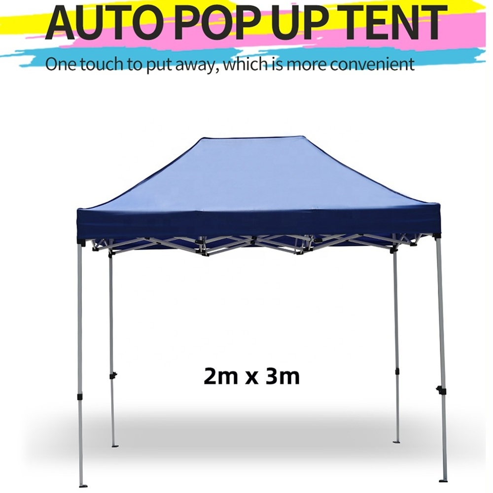 Popular promotion 2x3m blue waterproof fast folding toldo plegable carpas plegables carpas publicitaria de lona