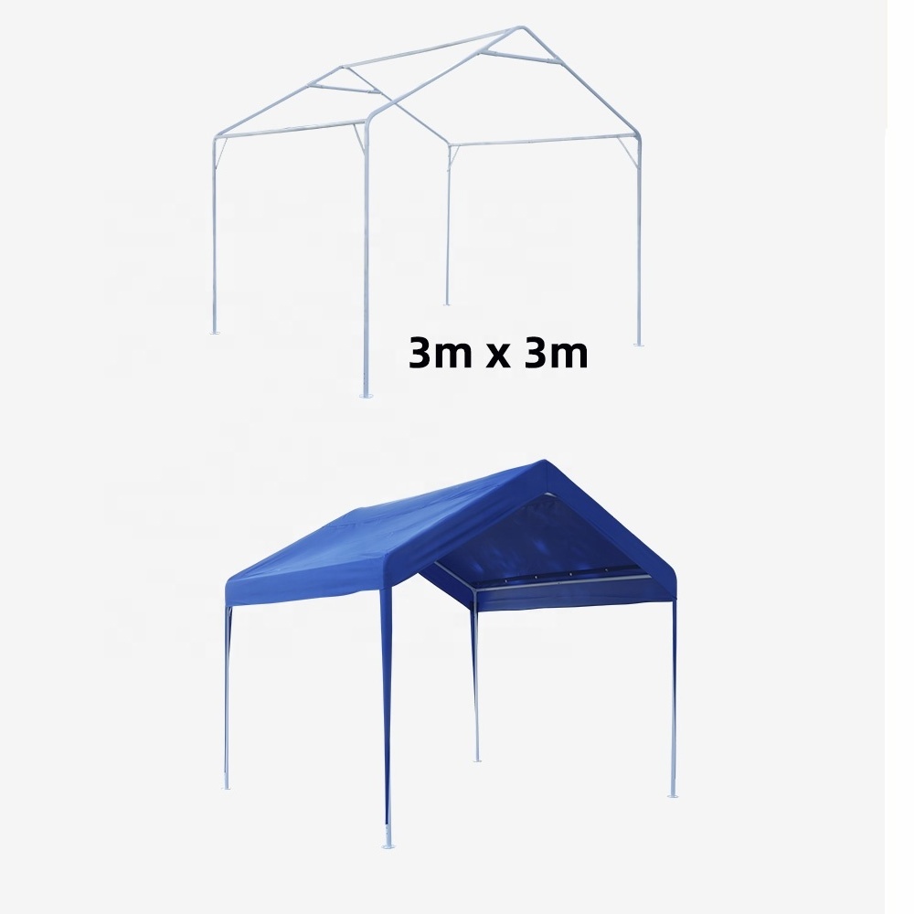 Factory direct supply free design 3x3m 10x10 blue water resistance stable structure fold car tent car canopy carports tent