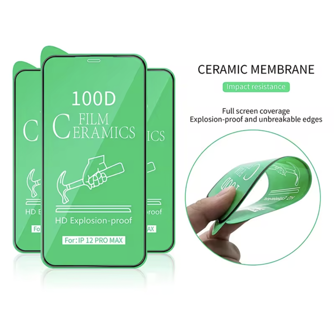 Ceramics Screen Protector Mobile Phone Factory Price 2023 Full Glue 9h 100D For iPhone samsung huawei xiaomi oppo TECNO INFINIX