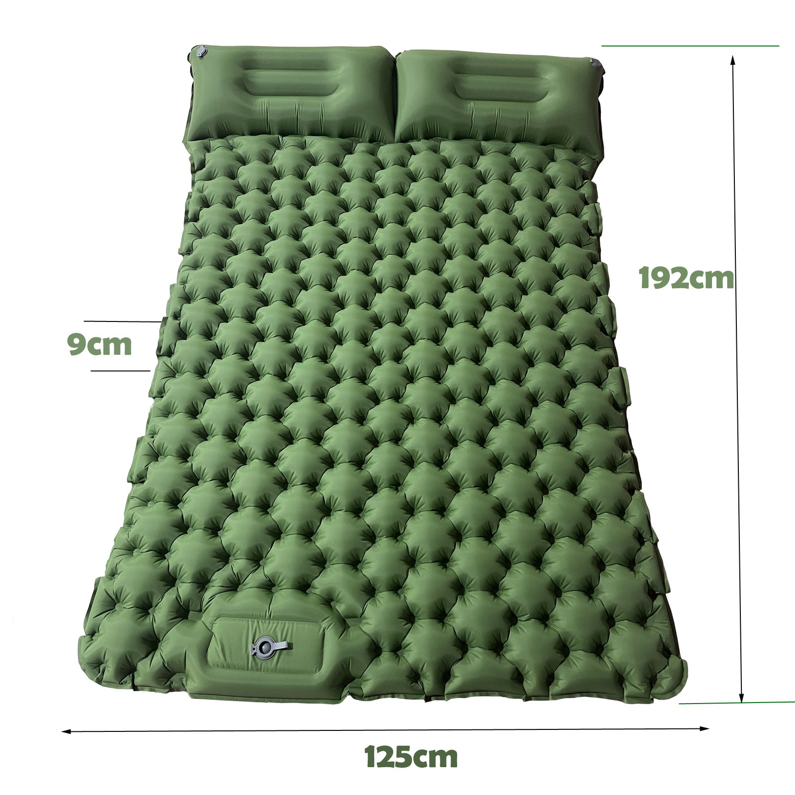 Outdoor One-way charging valve Lightweight moisture-proof camping sleeping bed air mattress for 2 people