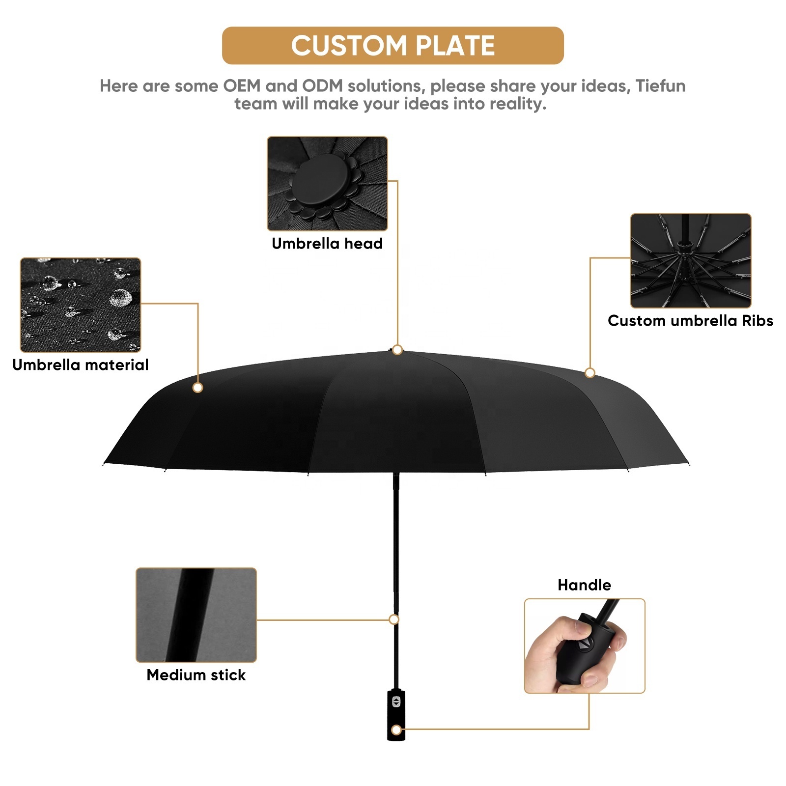 Customized Wind Fully Automatic Umbrella Sun Rain Protection Portable 10 Bone Umbrella Outdoor Travel Automatic Umbrella