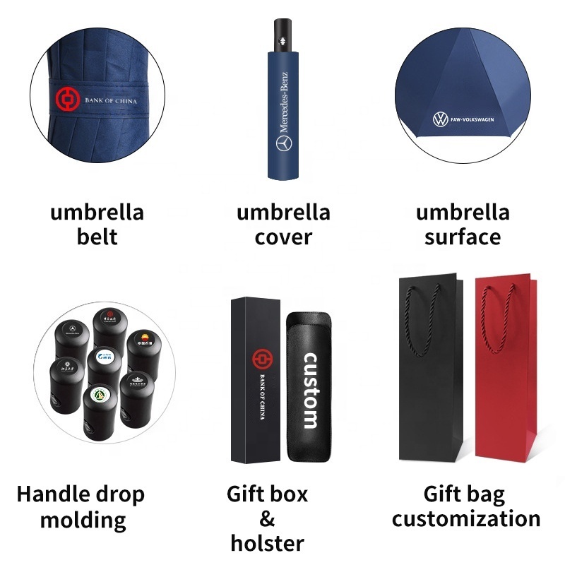 Customized Wind Fully Automatic Umbrella Sun Rain Protection Portable 10 Bone Umbrella Outdoor Travel Automatic Umbrella