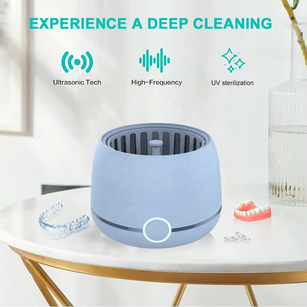 MuMulti functional ultrasonic cleaning machine portable stainless steel tank cleaner household glasses braces jewelry cleaner