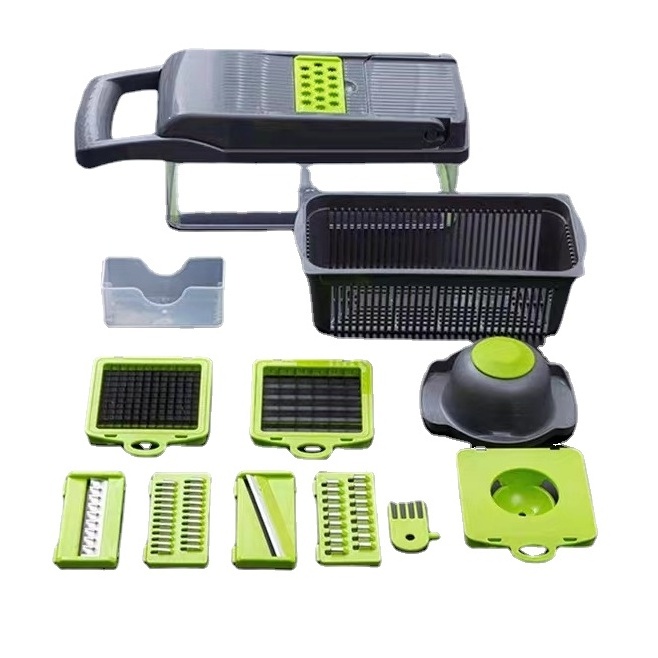 Kitchen Assistant 12 in 1 Food Fruit and Vegetable Cutting Tool Mandoline Slicer Multifunctional Cutter