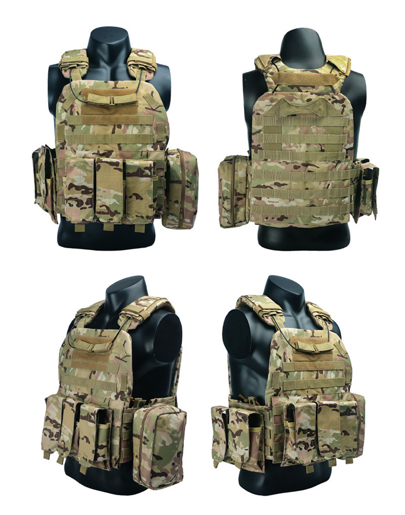 SteadyArmour Multifunctional Tactical Gear Equipment Supplies Black Security Tactical Vest