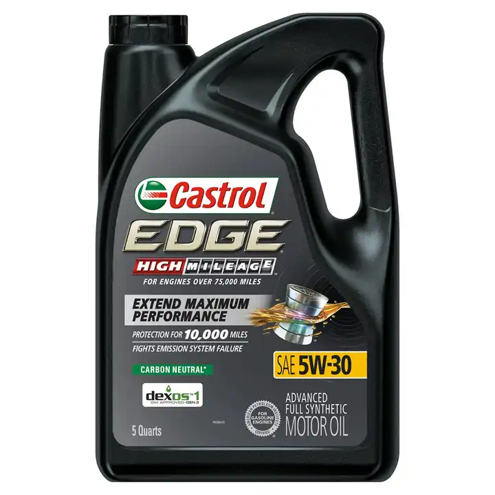 Castrol EDGE High Mileage 5W-30 Advanced Full Synthetic Motor Oil, 5 Quarts