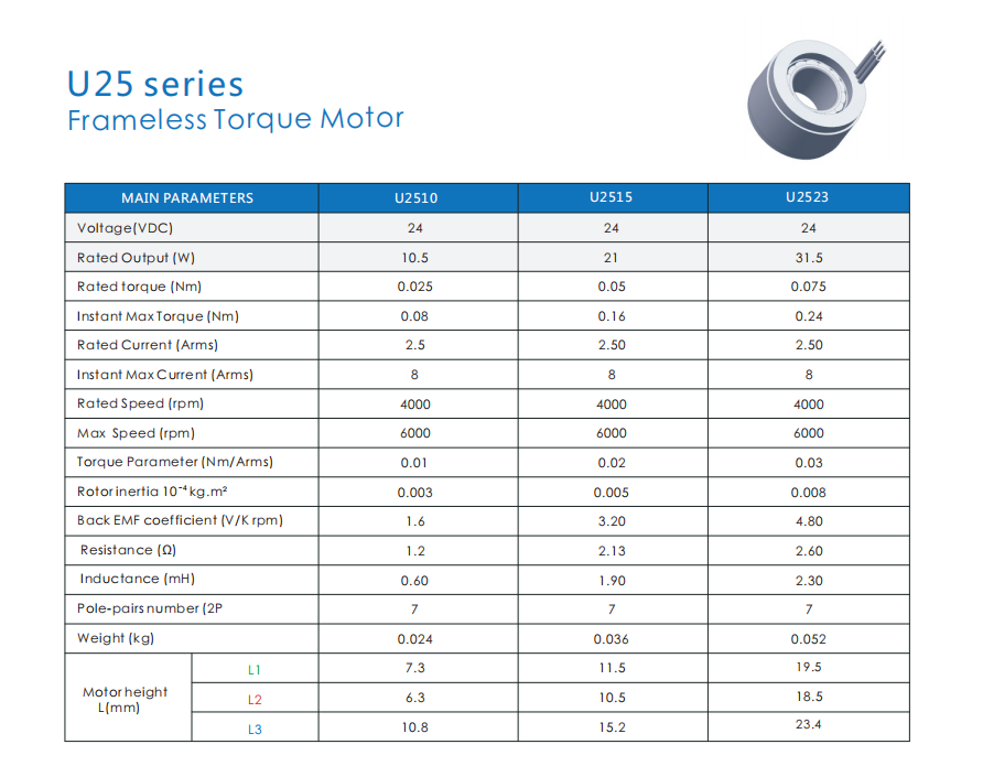 Mosrac factory frameless torque direct drive rotary motor with high precision for medical surgical robotics