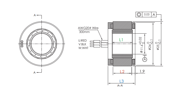 Mosrac factory frameless torque direct drive rotary motor with high precision for medical surgical robotics